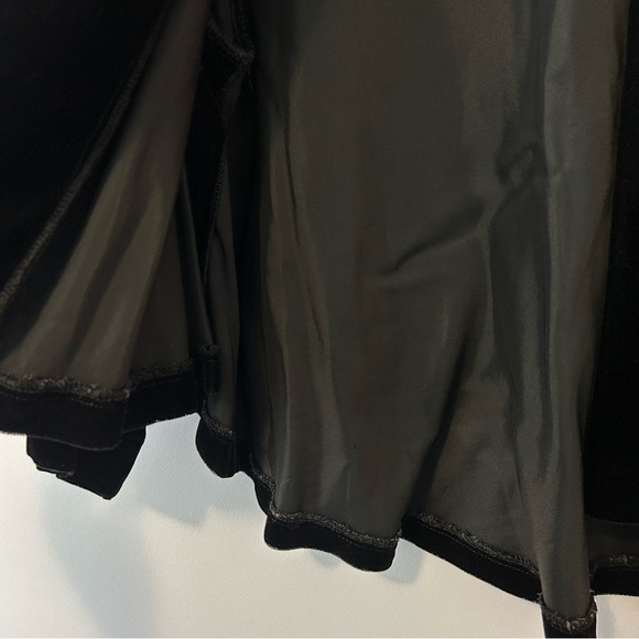 Vintage Velvet Evening Jacket / Bolero Size M Black - Picture 3 of 5